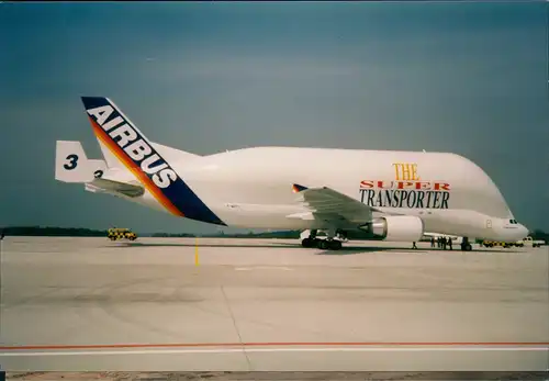 Flugzeug Airplane Avion AIRBUS THE SUPER TRANSPORTER Beluga 2003 Privatfoto Foto