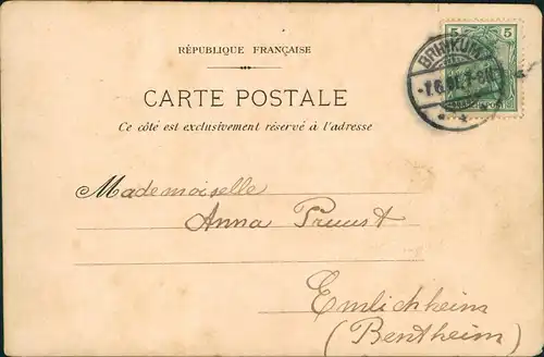 CPA Paris Jardin et Senat 1901