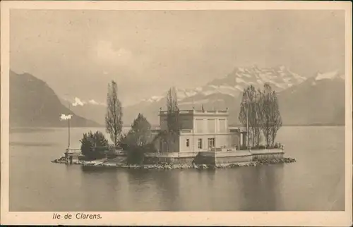 Ansichtskarte Clarens-Montreux (Muchtern) lle de Clarens. 1930