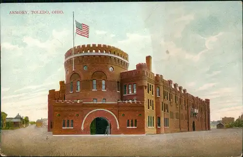 Postales Toledo Armory - Ohio 1912