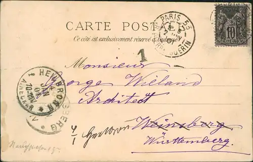 CPA Versailles Schloss Versailles 1901