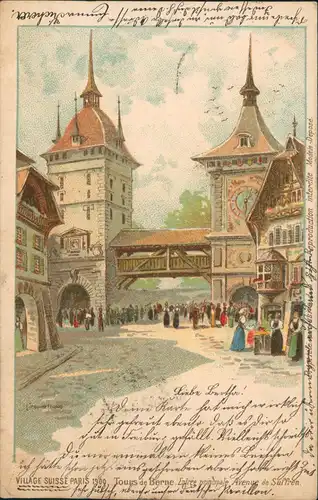 CPA Paris Village Suisse - Avenue de Suffren 1900