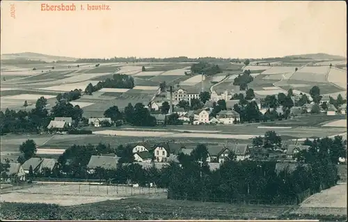 Ebersbach/Sa.-Ebersbach-Neugersdorf Stadtpartie - Oberlausitz 1913