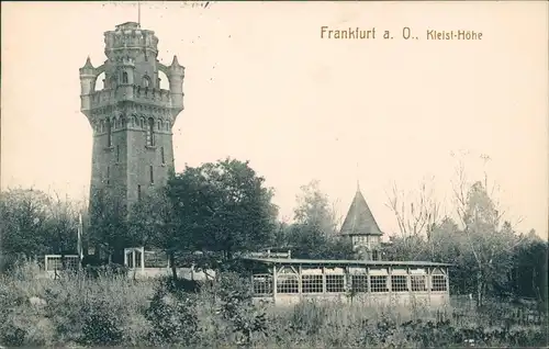 Ansichtskarte Frankfurt (Oder) Kleistturm - Höhe 1916  gel. Felpost WK1