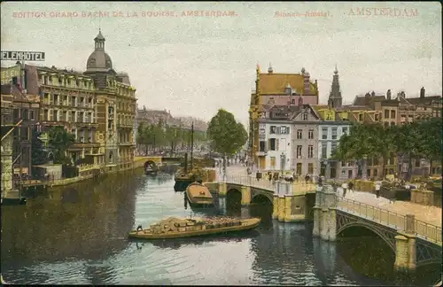 Postkaart Amsterdam Amsterdam Grand Bazar de la Bourse 1917