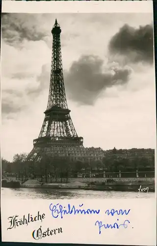 CPA Paris Eiffelturm Tour Eiffel - Fotokarte 1930