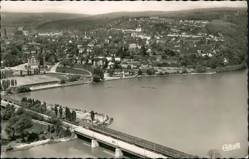 Ansichtskarte Wetter (Ruhr) Luftbild mit Harkortsee 1959