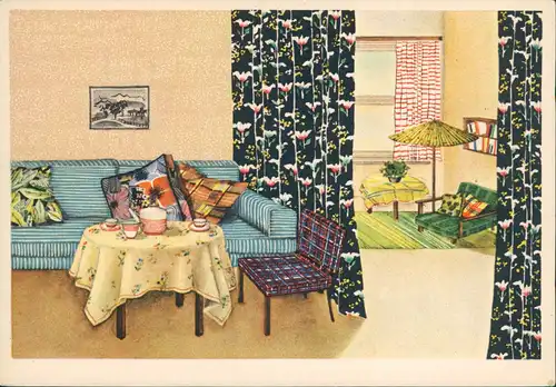 Reklame & Werbung Indanthren Chemieindustrie Farbstoff Heim 1940