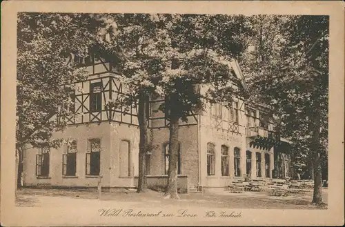 Ansichtskarte Bad Salzuflen Wald-Restaurant zur Loose 1927