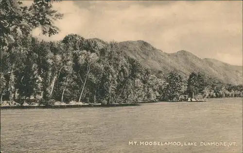 Postcard Salisbury Vermont Mount Mooselamoo Lake Dunmore 1947
