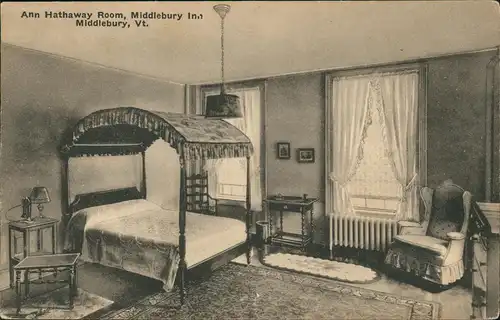 Postcard Middlebury Vermont Ann Hathaway Room - USA 1923