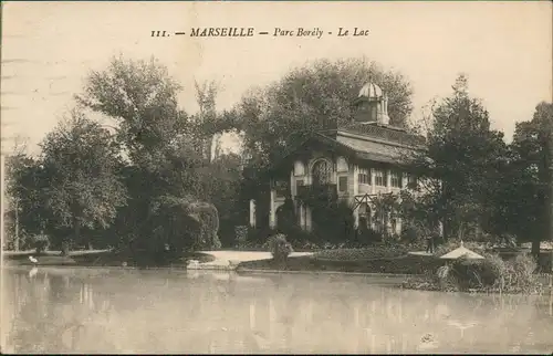 CPA Marseille Parc Borély Le Lac 1920