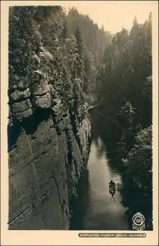 Jonsdorf (CZ) Janov Partie im Edmunds-Klamm 1922 Walter Hahn:1641