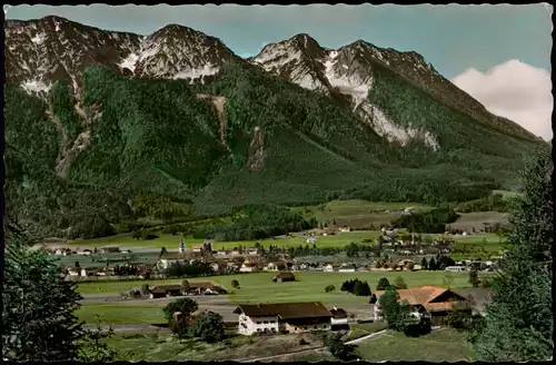 Ansichtskarte Inzell / Obb. Panorama-Ansicht Blick zum Rauschberg 1960