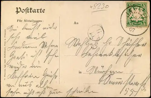 Ansichtskarte Bad Reichenhall Umland-Ansicht Partie am Mauthäusl 1907