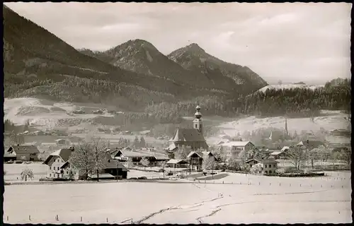 Ansichtskarte Inzell / Obb. Panorama-Ansicht im Winter 1966