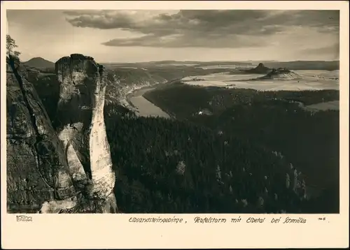 Ansichtskarte Schmilka Das Elbtal 1940 Walter Hahn:145