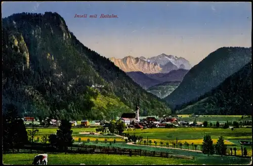 Ansichtskarte Inzell / Obb. Blick auf die Stadt 1914