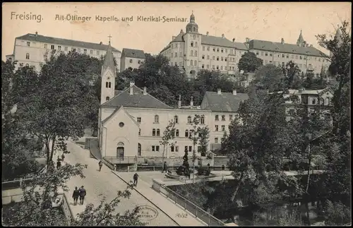 Ansichtskarte Freising Alt-Öttinger Kapelle und Klerikal-Seminar. 1906