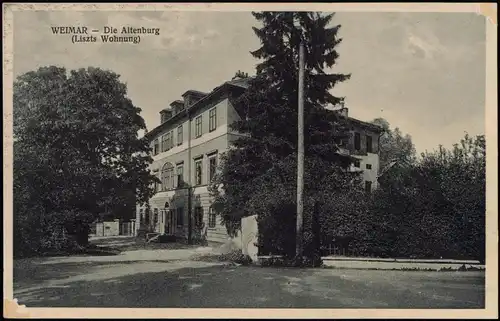 Ansichtskarte Weimar Die Altenburg (Liszts Wohnung) 1924