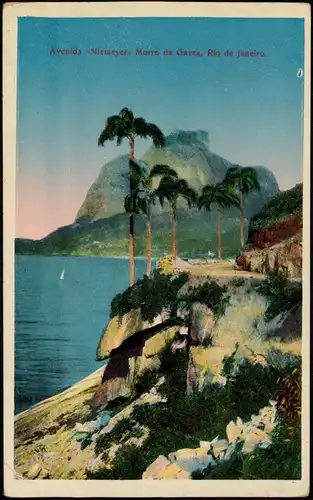 Postcard Rio de Janeiro Avenida «Niemeyers Morro da Gavea 1928