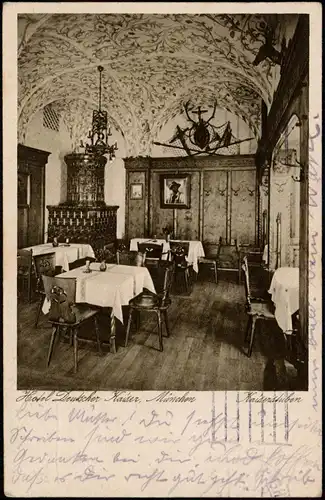 Ansichtskarte München Kaiserstuben, Hotel deutscher Kaiser 1929