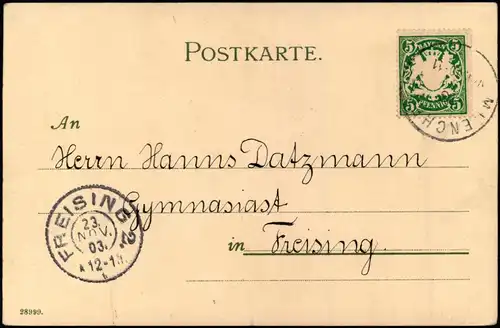 Ansichtskarte Pullach (Isartal) Grosshesselohe, Künstlerkarte 1903