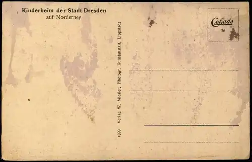 Ansichtskarte Norderney badende Kinder des Kinderheimes 1928