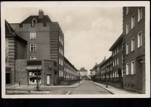 Höhenberg-Köln Höhenberg Weimarerstraße mit Friseur-Geschäft 1940