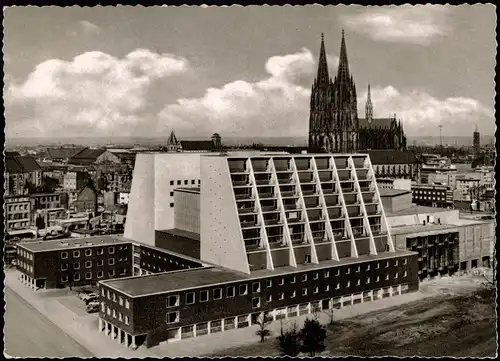 Ansichtskarte Köln Opernhaus aus der Vogelschau-Perspektive 1950
