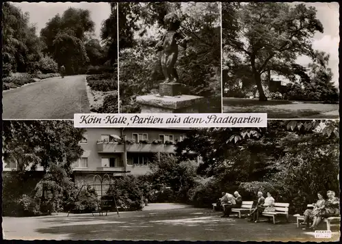 Ansichtskarte Kalk-Köln Mehrbildkarte Kalk, Partien aus dem Stadtgarten 1960