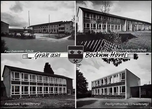 Ansichtskarte Bockum-Hövel-Hamm (Westfalen) 4 Bild: Schulen 1964