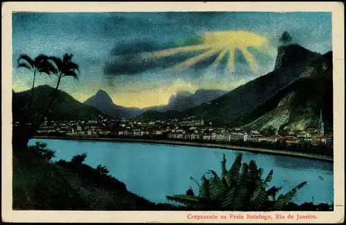 Botafogo-Rio de Janeiro Crepusculo na Praia - Brasil Brasilien 1926