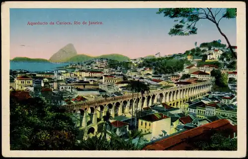 Postcard Rio de Janeiro Aqueducto da Carioca 1926