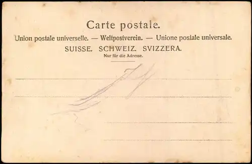 Ansichtskarte .Schweiz Mikroskop-Karte Orte Schweiz Helvetia Suisse 1909