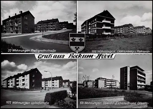 Bockum-Hövel-Hamm (Westfalen) Freigrathstraße, Dohlenweg, Uphofstraße u.a. 1964