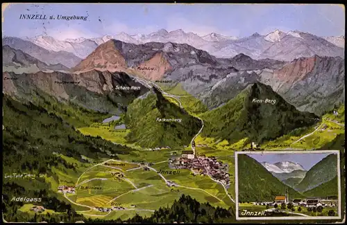 Ansichtskarte Inzell / Obb. Umland-Ansichten INNZELL u. Umgebung 1935