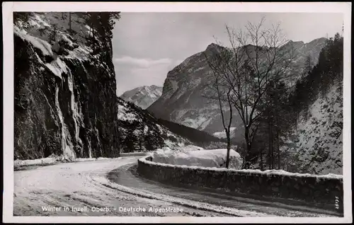 Inzell / Obb. Umland-Ansicht Winter Deutsche Alpenstraße verschneit 1940
