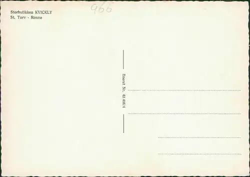 .Dänemark - Storbutikken KVICKLY St. Torv Rønne (Mehrbildkarte) 1960