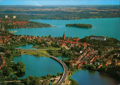 Ansichtskarte Plön Luftbild Gesamtansicht vom Flugzeug aus 1995