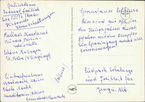 Spandau-Berlin Mehrbildkarte mit Zitadelle Spandauer Schleuse Südpark uvm. 1970