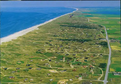 Postcard .Dänemark - Houvig Dänemark (Danmark, Luftaufnahme) 1980