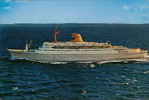 Schiffsfoto-AK Cruise Ship SAGAFJORD der Norwegian America Linie 1960