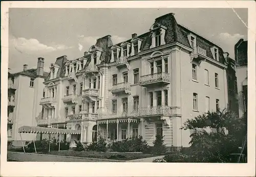 Ansichtskarte Bad Nauheim Hotel Bristol Strassen Ansicht 1950