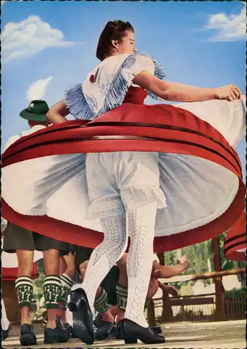 Ansichtskarte .Bayern Dirndldrahn Grüße aus den Bayerischen Alpen 1960