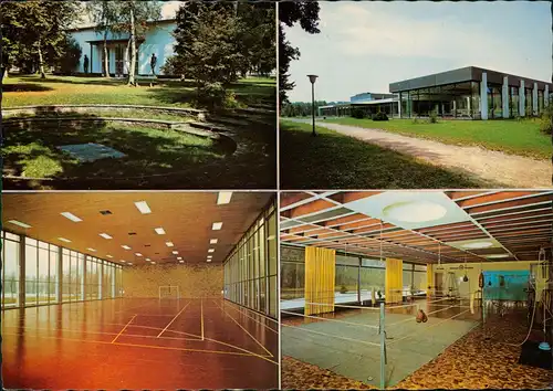 Grünwald (Oberbayern) Sportschule Grünwald Ebertstraße 1 (Mehrbildkarte) 1970