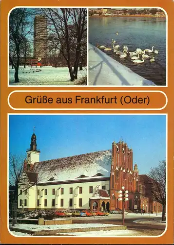 Frankfurt (Oder) Hochhaus am Platz der Republik - Jugendtouristenhotel 1987