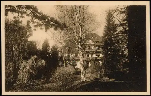 Ansichtskarte Bad Liebenstein Winterhaus mit Blick auf den Park. 1928