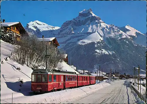 Ansichtskarte Innertkirchen Luzern-Stans-Engelberg-Bahn mit Hahnen 1978