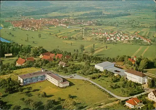 Ansichtskarte Bad Wimpfen Luftbild Luftaufnahme Blick ins Neckartal 1960